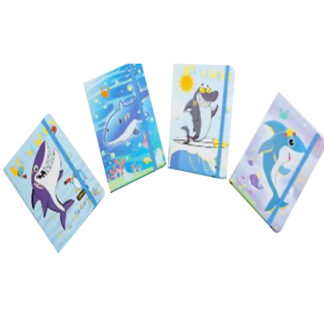 Блокнот на гумці 10,5*14,5см "JO" /BD64934/ "Shark" мікс4 (1)
