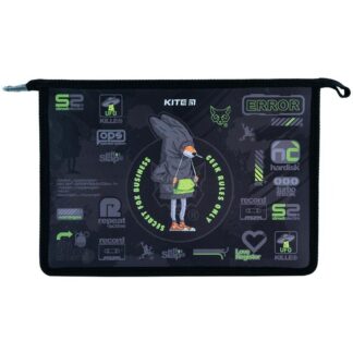 Папка на блискавці А4+ "Kite" /K24-428-2/ "Kite Fox Rules" (1/12/144)