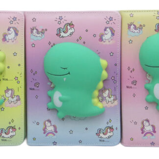 Блокнот А5/80арк /4220-2/ шкірзам "Сквіш-Динозаврик" #, мікс (1/50)