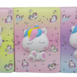 Блокнот А5/80арк /4220-1/ шкірзам "Сквіш-Єдиноріг" #, мікс (1/50)