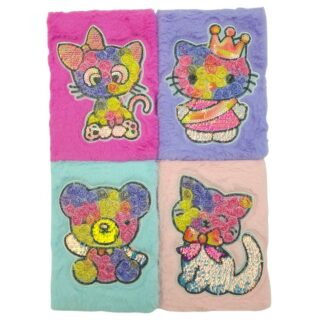 Блокнот пухнастий А5/80  "JO" /A5-8066/ "Звірята" == 70гр, мікс (1/20/120)