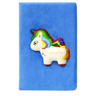 Блокнот А5/80арк. "WB" /5143/ фетровий з сквішем Єдиноріг