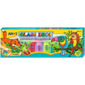 Набір вітражний фарб "Amos" /GD 22P10/ "Glass Deco" 10 кол.*22мл (12)