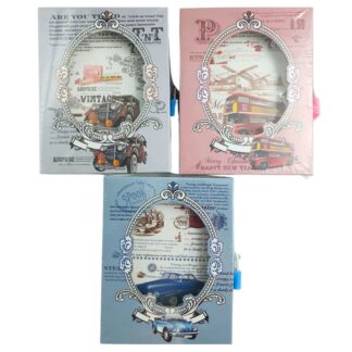 Блокнот А5/45 "JO" /YH64K-B0277/ "Ретро" на замку в коробці мікс3 (1)