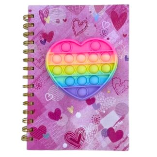 Блокнот на спіралі 21*15см "JO" /3201-1/ "Серце" Pop it (1/45)
