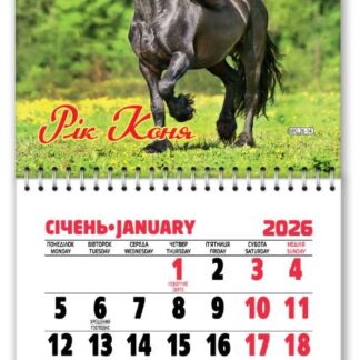 Календар на магніті 2026 "ЕУ" /MKL-14/ 110*200 мм (1/10)