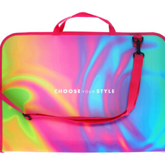 Портфель пластиковий А3 "MAXI" /MX30003-07/ "Silk" на блискавці з ручкою (1/20)