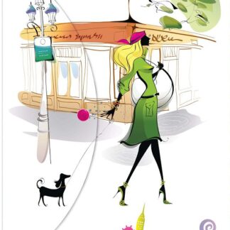 Папка-конверт на кнопці А4 "Leo" /490723/ L6008 "Сity girls" (10/360)