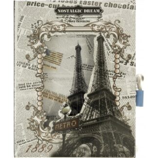 Блокнот А5/45 "JO" /YH64K-B0241/ "Париж" на замку в коробці 70 г. мікс3 (1)