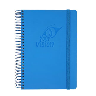 Блокнот В6/120 "SKILL" /СБВ-95/  Raso синій спіраль бокова  (1/10)