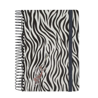 Блокнот В6/120 "SKILL" /СБВ-95/  Zebra чорно-білий  спіраль бокова  (1/10)