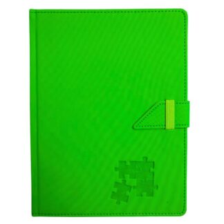 Блокнот В6/120 "SKILL" /ЗВ-95/ на хлястику тв.обкл. Raso салатовий  (1/24)