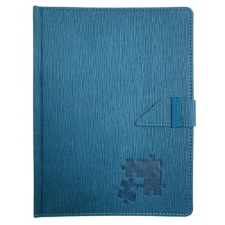 Блокнот В6/120 "SKILL" /ЗВ-95КБ/ на хлястику тв.обкл. Eclisse бірюзовий  (1/24)