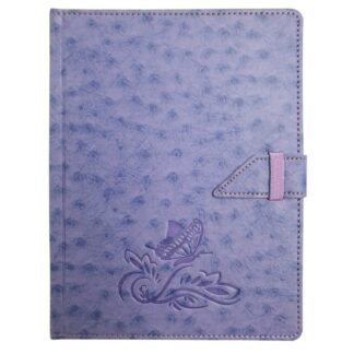 Блокнот В6/120 "SKILL" /ЗВ-95КБ/ на хлястику тв.обкл. Ostrich фіолетовий  (1/24)