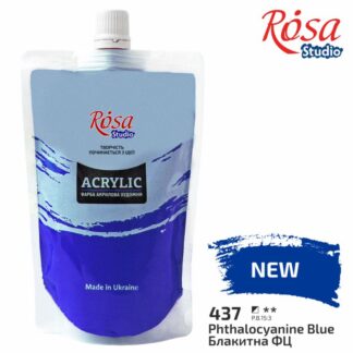 АКРИЛ для декору "ROSA Studio" /437/ Блакитна ФЦ, 200мл (1/6)