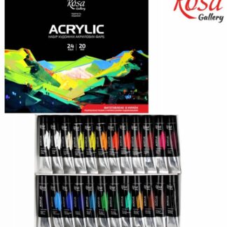 Набір акрилових фарб "ROSA Gallery" /495/ 24кол.*20мл (1/9)