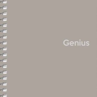 Блокнот "Genius" спіраль /A6-080-6807K/ ##, пластик 0,5 мм, 70 г/м2, заокруглені кути (4/160)
