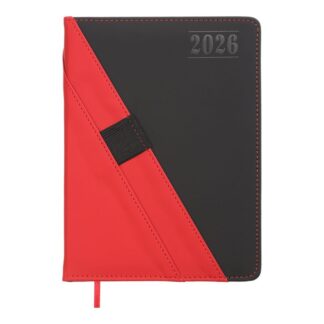 Щоденник "BuroMAX" /BM.21104-05/ ДАТ 2026 TRIUMPH, A5, червоний, штучна шкіра/поролон (1/20)