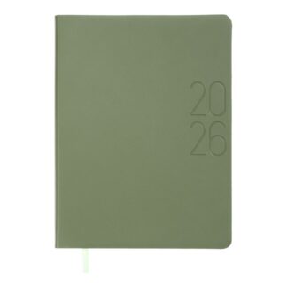 Щоденник "BuroMAX" /BM.21135-04/ ДАТ 2026 MORANDI STYLE, A5, зелений, штучна шкіра (1/20)