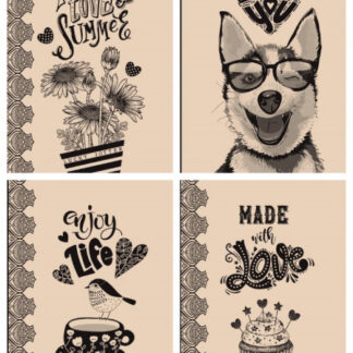 Блокнот 113*165/96арк. "Mandarin" /БК193/2/ тв. обл.#,=, крап , КРАФТ диз.18414-18417 (1/32)