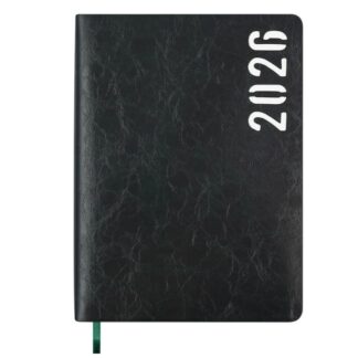 Щоденник "BuroMAX" /BM.21152-04/ ДАТ 2026 MIND, A5, зелений, штуч.шкіра (1/20)