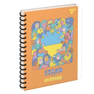 Блокнот "YES" А5/144 4в1 /681866/ "Stand with Ukraine", пластик обкл., з розділ. (3/30)