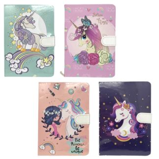 Блокнот 13,4*19/144арк /N32K90021/ на магніті "Unicorn Єдиноріг" == кол.край 80гр, мікс (1/12/72)