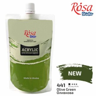 АКРИЛ для декору "ROSA Studio" /441/ Оливкова, 200мл (1/6)