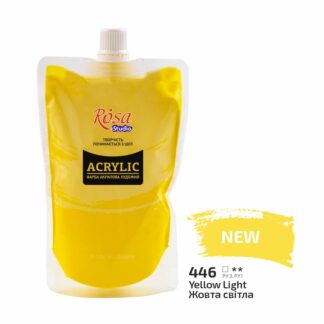 АКРИЛ для декору "ROSA Studio" /446/ Жовта світла, 200мл (1/6)