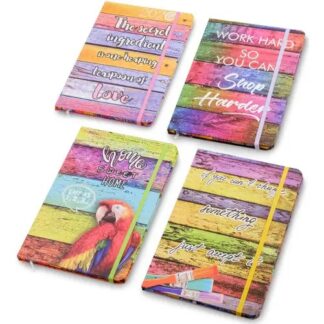 Блокнот А5/80арк "JO" /NA580092/ на гумці "Colours" кол.край 70гр, мікс (1/16/96)