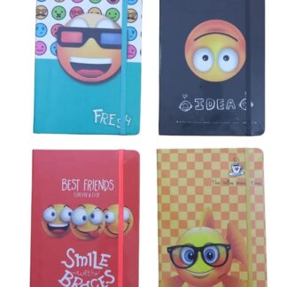 Блокнот А7/80арк "JO" /NA780082/ на гумці "Smiles" кол.край 80гр, мікс (1/24/192)