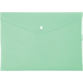 Папка-конверт на кнопці А4 "Axent" /1412-18-A/ Pastelini, м'ятна (12/360)