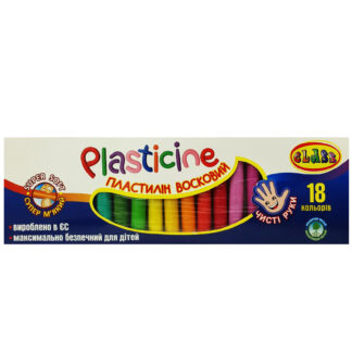 Пластилін "CLASS" "Чисті руки" 18кол. /7628C/ 300г. восковий