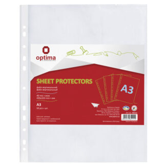 Файл гл.  А3 40мкм.   O 35111  ГЛЯНЕЦ, верт. 50шт  (25)