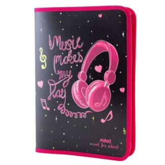 Папка на блискавці A4 "MAXI" /MX32019/ "Music makes my Ray" (1/30)