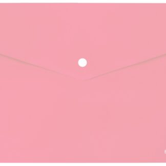 Папка-конверт на кнопці А4 "ECONOMIX" /E31301-89/ 180мкм, непрозора, глянець, пастельна рожева (12/120)