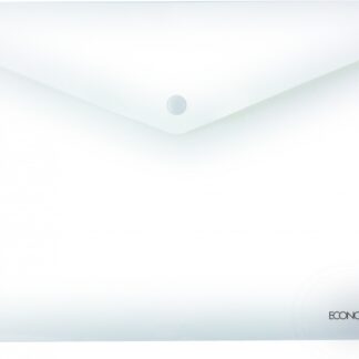 Папка-конверт А5 на кнопці "Economix " /E31316-00/ 180мкм, глянець,  прозора (12/192 )