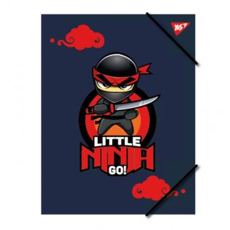 Папка на гумці А4 "Yes" /492218/ "Ninja" синя (1/40/80)