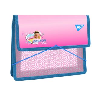 Папка для зошитів пл. на гумці В5 "Yes" /492211/ "Barbie" рожева (1/24/96)