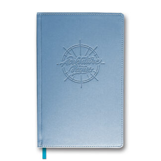 Блокнот БВ-4К А5/88,== MILANO блакитний. крем,70г/м, ляссе, прош интегр + кол. тисн. (20)