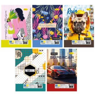 Блокнот А5/80 "Апельсин" /В-Л5-80/АП-1709/ 140*205мм, УФ-лак, спіраль зверху (1/10)