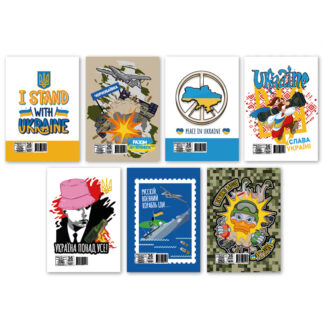 Блокнот А7/36 "Апельсин" /Л7-36/ 70*98мм, УФ-лак, спіраль, "Патріотичні" (1/60)