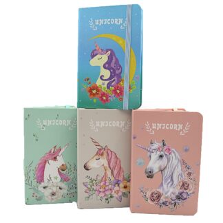 Блокнот на гумці А6/96 "JO" /DSCN9381-A6 / "Unicorn Єдиноріг" ==, кол. Край, 80г (1/24)