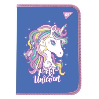 Папка для зошитів пл. на блискавці B5 "Yes" /492206/ "Glamour" синя (1/12/96)