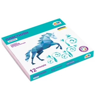 Пластилін "ГАММА'UA"Мозаїка" 12 кол. /300309/ 144 г