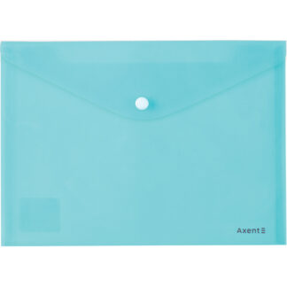 Папка-конверт на кнопці А5 "Axent" /1522-09-A/ Pastelini, неом'ята (12/360)