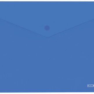 Папка-конверт на кнопці В5 "ECONOMIX" /E31302-02/ 180 мкм, фактура "глянець", синя (12/180)