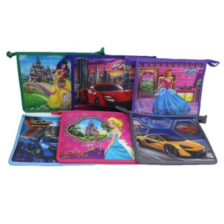 Папка на липучке А5 ткан. з паєтками  "JO" /2208-lp/  "Стиль 1" (12/360)