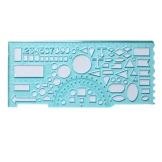 Лінійка-трафарет 20см пл. "Irbis" /290/ офіцерська (в упаковці)