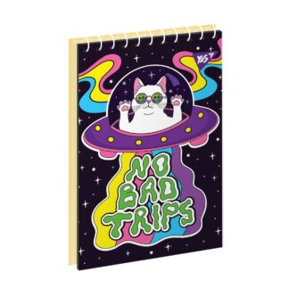 Блокнот А6/80 # спіраль зверху "YES" /151958/ "Acid space" (6/210)